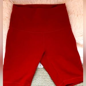 Lululemon brown biker shorts